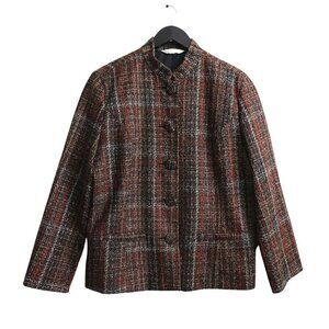 VINTAGE Tradition Classics Tweed Acrylic Blend Multicolor Blazer